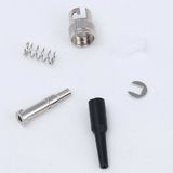 St Simplex 0.9mm Fiber Optic Connector with Black Smooth Boot