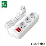 European Extension Socket 3 Gang Socket with Switch
