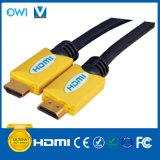 Yellow HDMI 19pin Plug-Plug Cable for Cellphone Camcorders HDTV