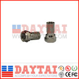 CATV F Type Screw Connector for RG6/Rg59 a