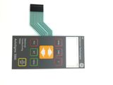 Embossed Keys Metal Dome Tactile Membrane Switch Keypad with LED and 1mm Zif