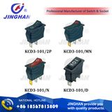 Kcd3-101 DOT Illuminated Mini Rocker Switch with Red Spot