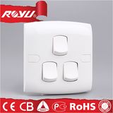 3 Gang Modular Power Electrical Lighting Wall Switch