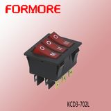 Illuminated Triple Rocker Switch /Cooler Switch for Iran