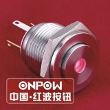 Onpow 16mm Metal Push Button Switch (GQ16pH-10D/JL/R/12V/S, CCC, CE, RoHS)