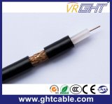 75 Ohm AWG Cu White PVC Coaxial Cable RG6