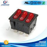 Customizable Kcd3-303/N 16A 250V AC Rocker Switch Cooler Switch
