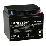Deep Cycle Solar Battery, VRLA Battery 12V 38ah