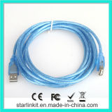 High Quality USB 2.0 3.0 Cable Fashion Transparent Blue Color