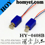 Cylinder Type Mini DC Vibrator Motor with Cables for Mobile (HY-0408B)