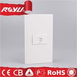 1 Gang White Rectangle Tel Wall Socket, Electric Socket