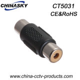 CCTV RCA Female to RCA Female Connector, Nickel Plated (CT5031)