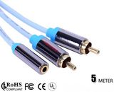 2RCA Male to 3.5mm Female Audio Jack Y Splitter Cable