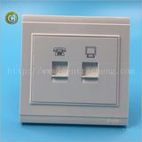 Competitve Prive PC & Tel Socket Golden Socket Steel Socket Wall Socket Electrical Socket PC Socket Tel Socket