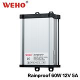 IP53 Rainproof AC/DC 60W 12V Switching Power Supply for Outdoors (WFY-60-12)