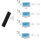 2.4G 4 Zone All Black Buttons Remote LED Remote Controller