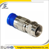 F Type Connector RG6 / Rg 59 F Compression Waterproof Connector
