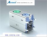Mini DIN Stacked Circular Connector