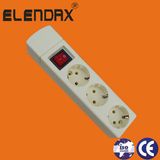 3-Way European Switch Extension Power Strip (E9003ES)