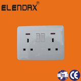 13A Twin Wall Switched Socket Outlet