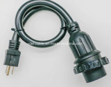 Pigtail Adapter Power Cord 15 AMP Male Plug to 30 AMP Locking Female