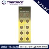 1.5V	AG10/Lr1130 0.00% Mercury Free Alkaline Button Cell	Battery for Sale