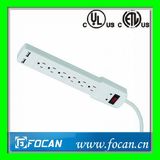 6 Vertical Outlets Surge Protected Power Strip with USB Ports