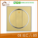 Golden Color 3G Wall Light Push Button Switch