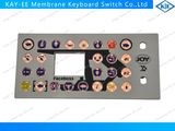 Silicone Rubber Keys Membrane Switch with Aluminum Panel