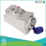 IEC Cee Industrial Plug & Socket IP44 Socket with Switch and Interlock Connector