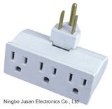 American White 3 Pin Plug