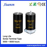 Long Life 6000hours Screw Aluminum Capacitor 6800UF 500V