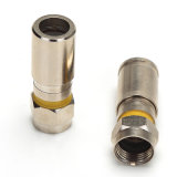 RG6 Rg59 Compression RF F Cable Connector for Coaxial Cable