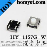 Tact Switch with White Round Button with 4 Pin 6.2*6.2mm