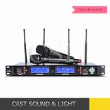 300m Reception UHF True Diversity Wireless Microphone System (TD-890D)