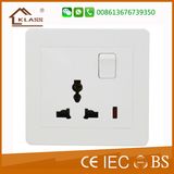 British Standard 1 Gang International 13A Socket with Switch