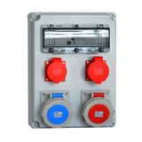 IP65 Industrial Receptacle Combination Box