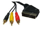 High Quality Scart to 3RCA AV Cable (WD13-003)