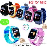 Touch Screen 1.22inch Kids GPS Watch Tracker (D15)