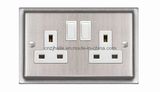 British Standard 1 Gang Switched Socket, Double Poletwin Socket