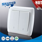 2 Gang 2 Way Modern Design Electric Wall Switch