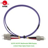 SC/PC-SC/PC Fiber Optic Patch Cord, Multimode 50 Om4, Duplex, Purple, 3.0mm, Custom Length