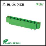 5.08mm Pitch Angled Pin Male Connector with Nut