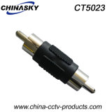 CCTV RCA Male to RCA Male Connector, Nickel Plated (CT5023)