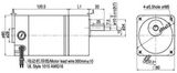 40W 12V DC Brushed Gear Motor with CE