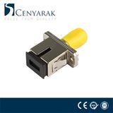 Sc to St Metal Hybrid Fiber Optic Adapter