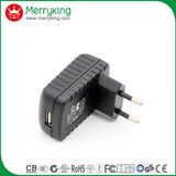 DC Output Type EU Plug 5V 2A Universal Travel Charger with Ce/GS/CB