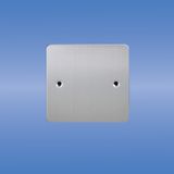 British Standardblank Plate, Brushed Chrome