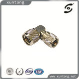 UHF Male to Male Right Angle Adapter Twist on Connector