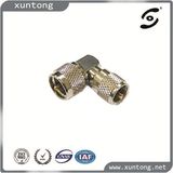 UHF Male to Male Right Angle Adapter Twist on Connector